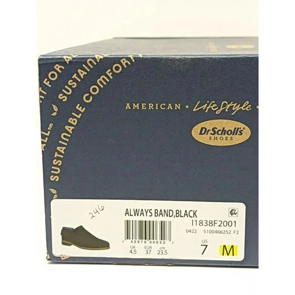 Dr. Scholls Always Band Women's Slip-on Shooties Black Size 7 M (MSRP $120) - Picture 8 of 8